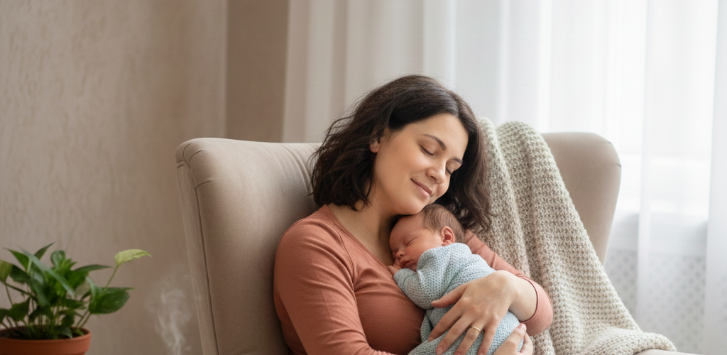 women postpartum child