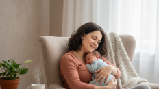 women postpartum child
